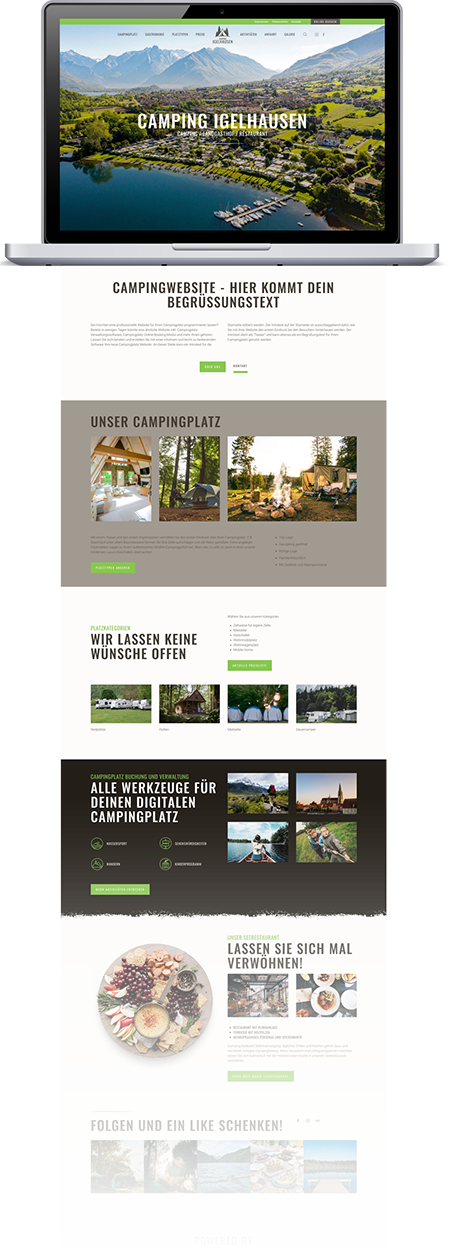Camping Webdesign Demo ansehen