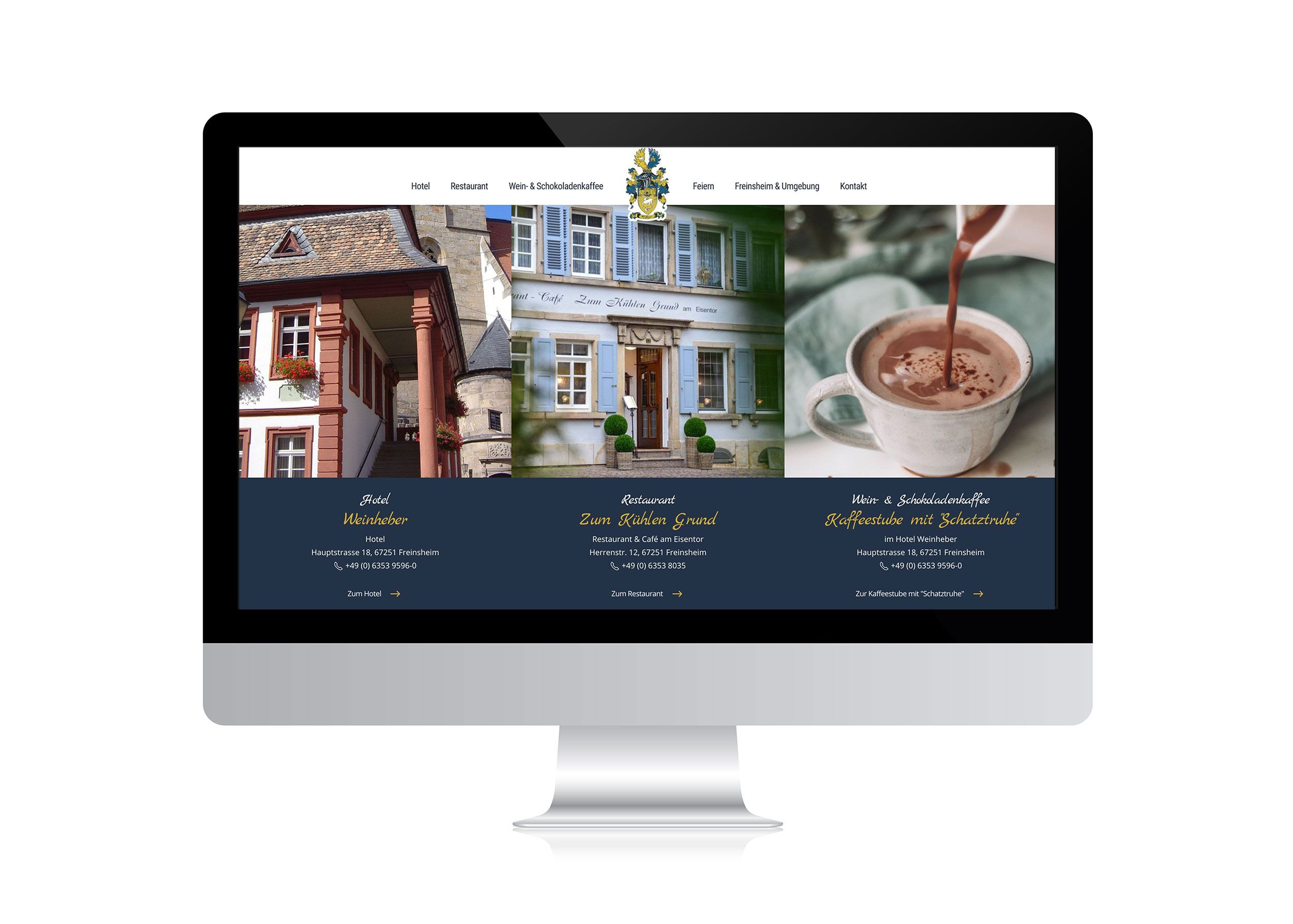 Webdesign für Hotel und Restaurant Hornung