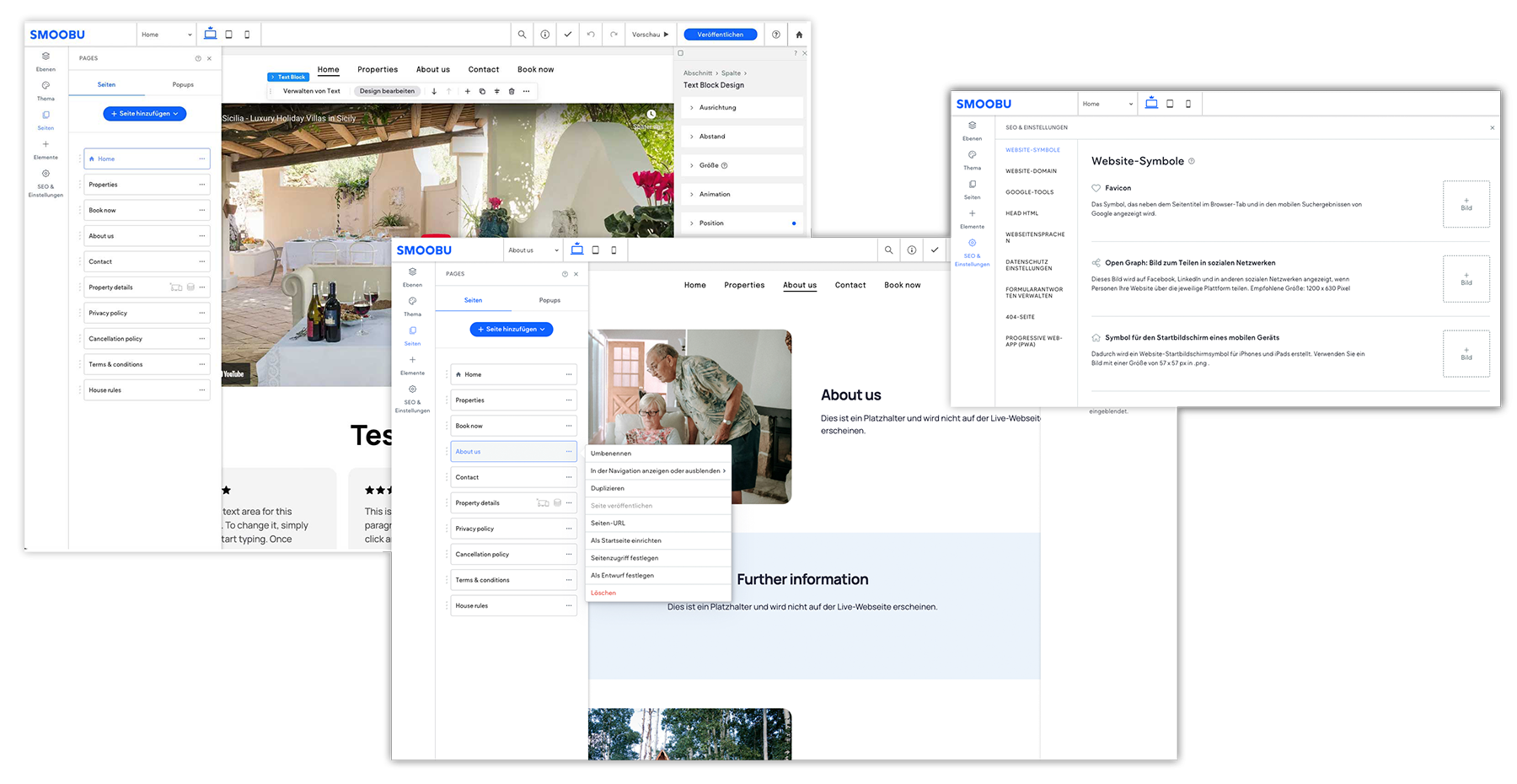 Smoobu Homepagebaukasten