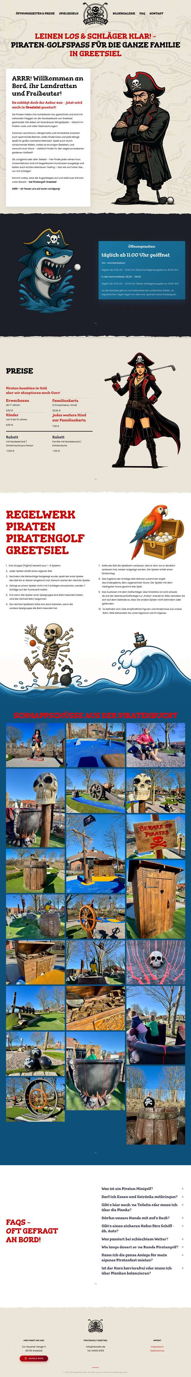 Onepager Piratengolf Greetsiel