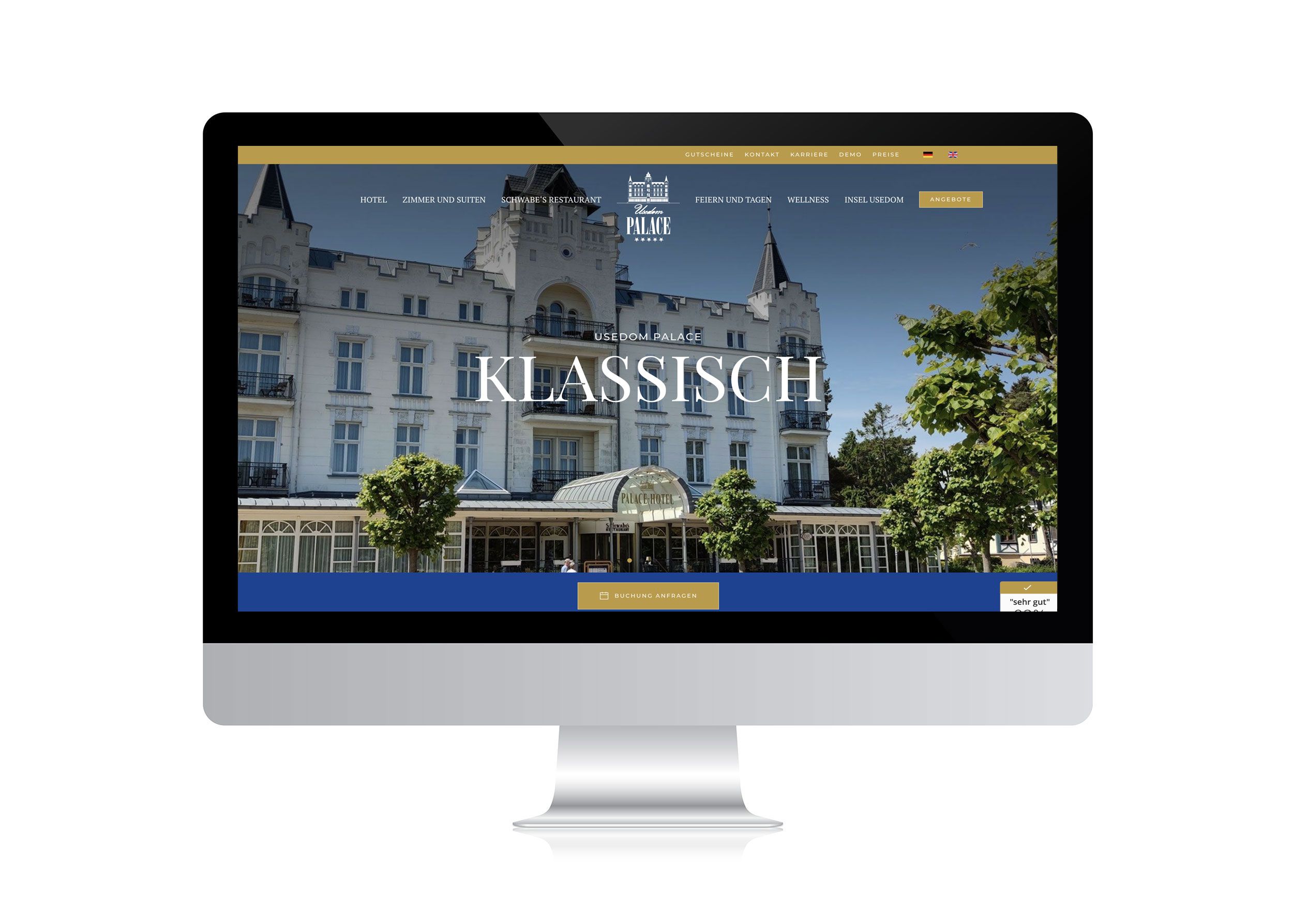 Webdesign für Hotel Usedom Palace