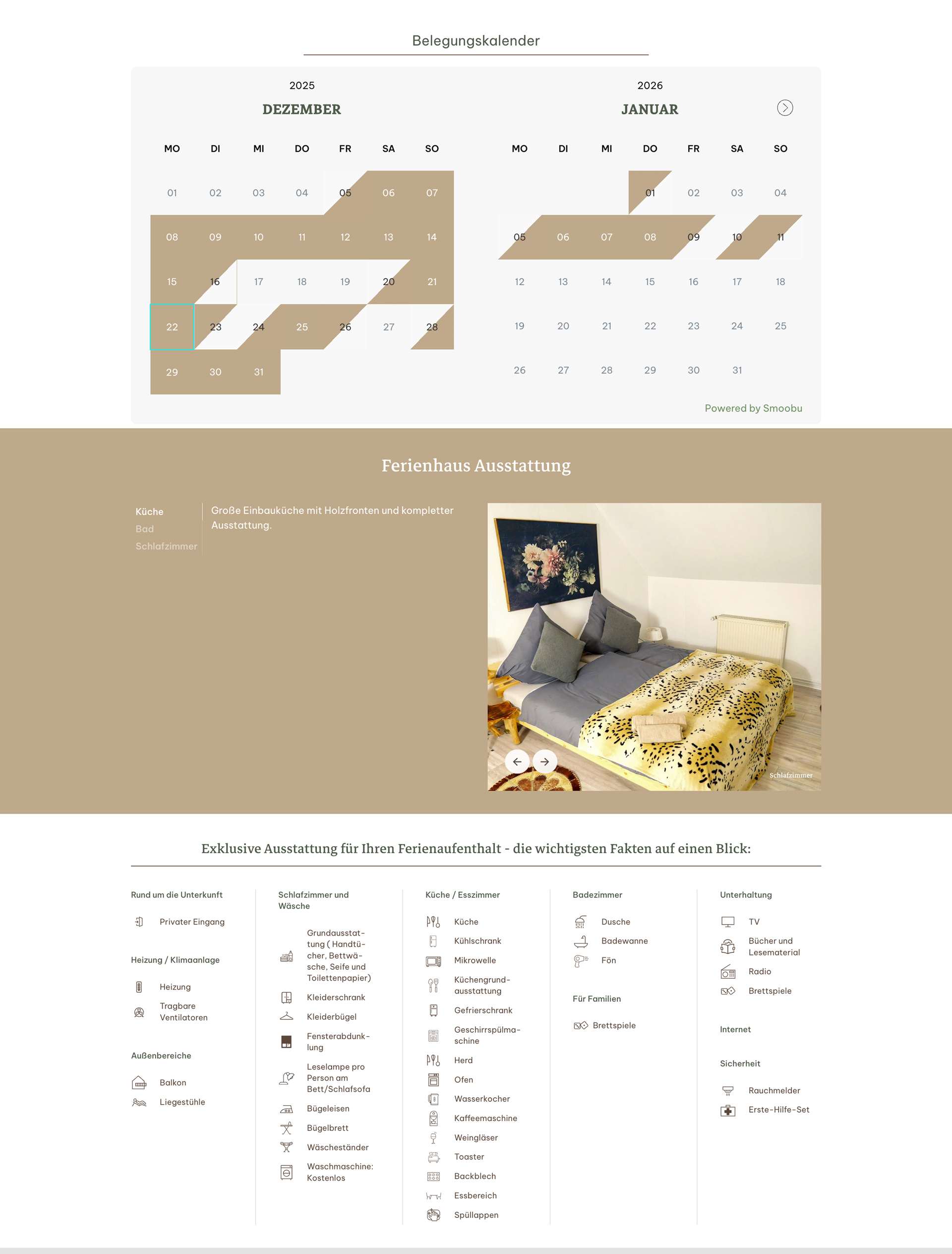 Ferienhaus Wörrstadt  Ausstattungsmerkmale