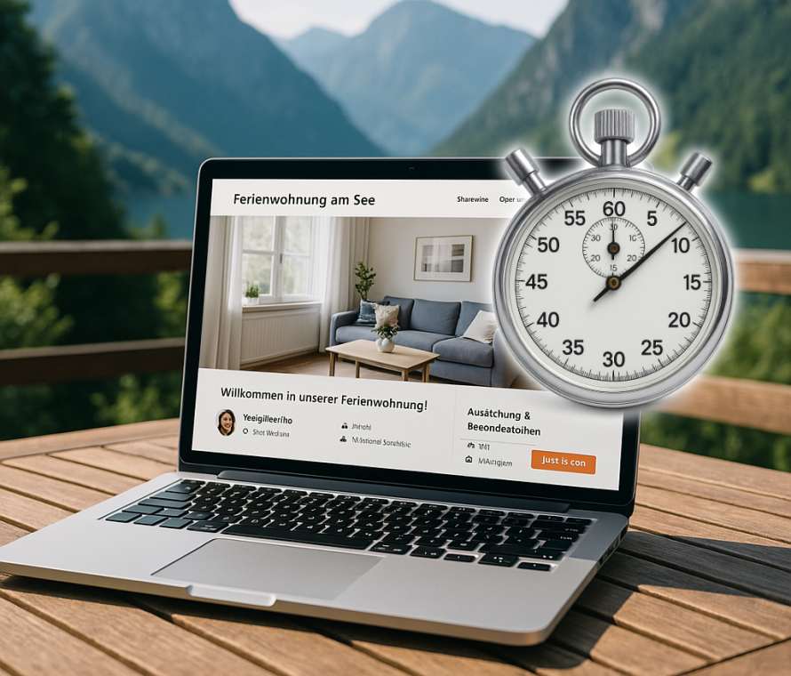 Ferienwohnung-Website in nur 1 Stunde – So einfach geht’s mit unserem Baukasten