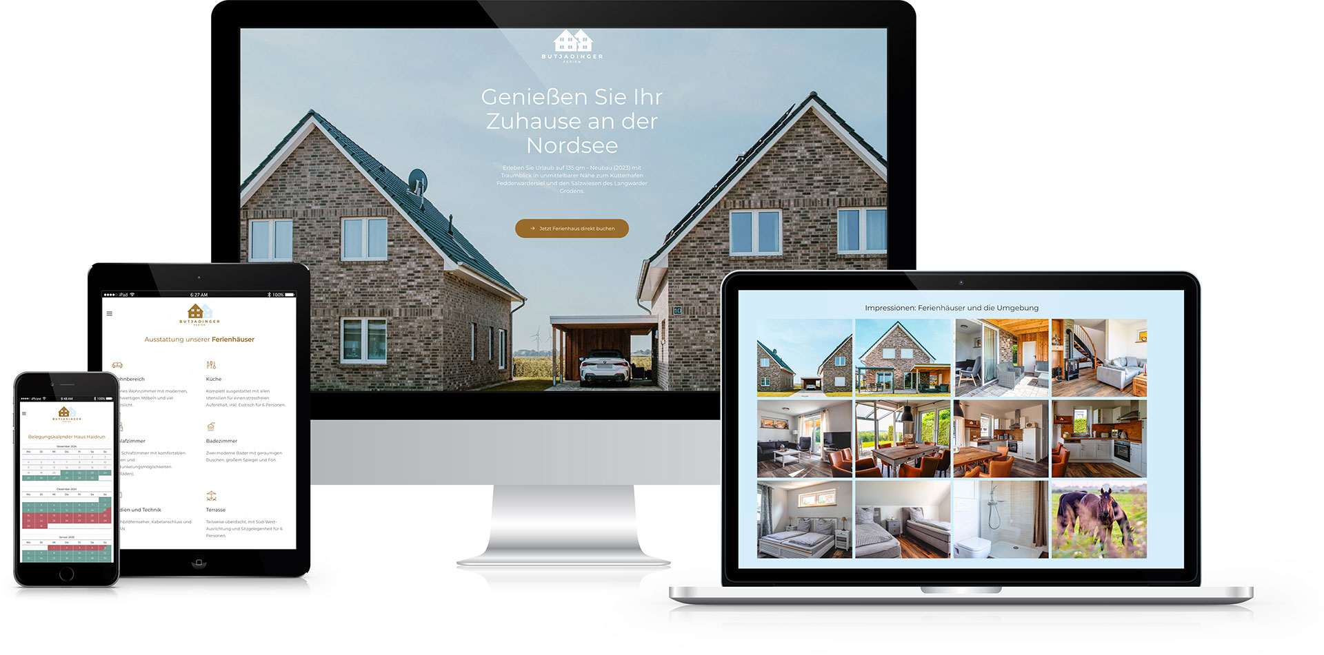 Webdesign für Ferienhäuser in Butjadingen