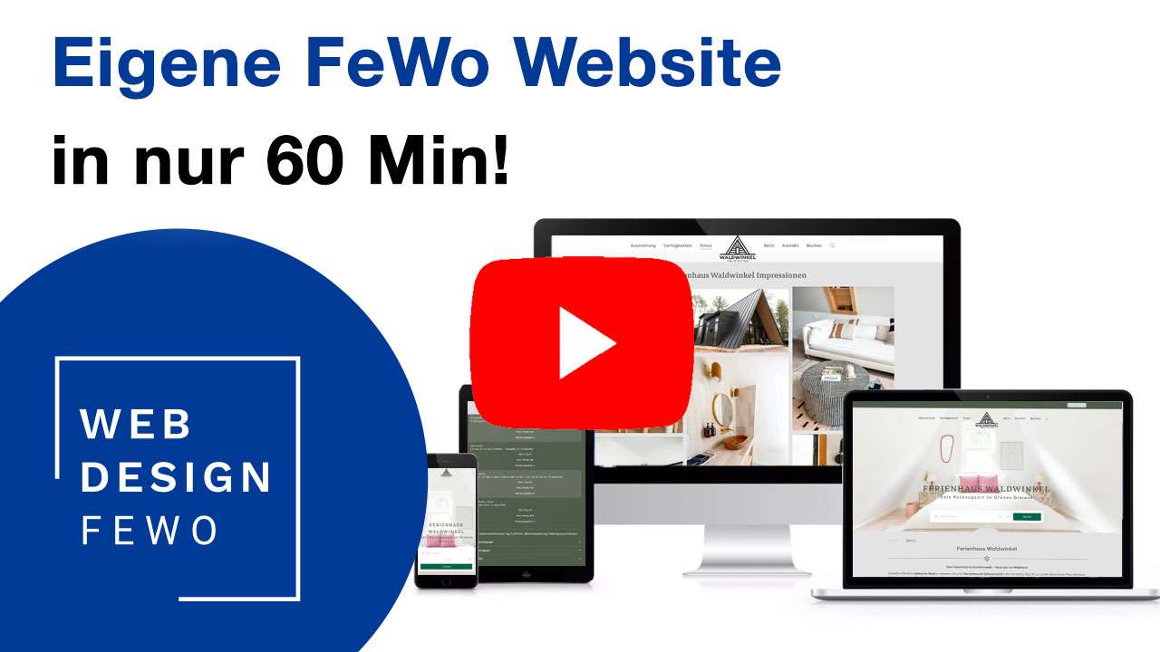 Ferienwohnung Website in unter 1 Stunde – Video Tutorial